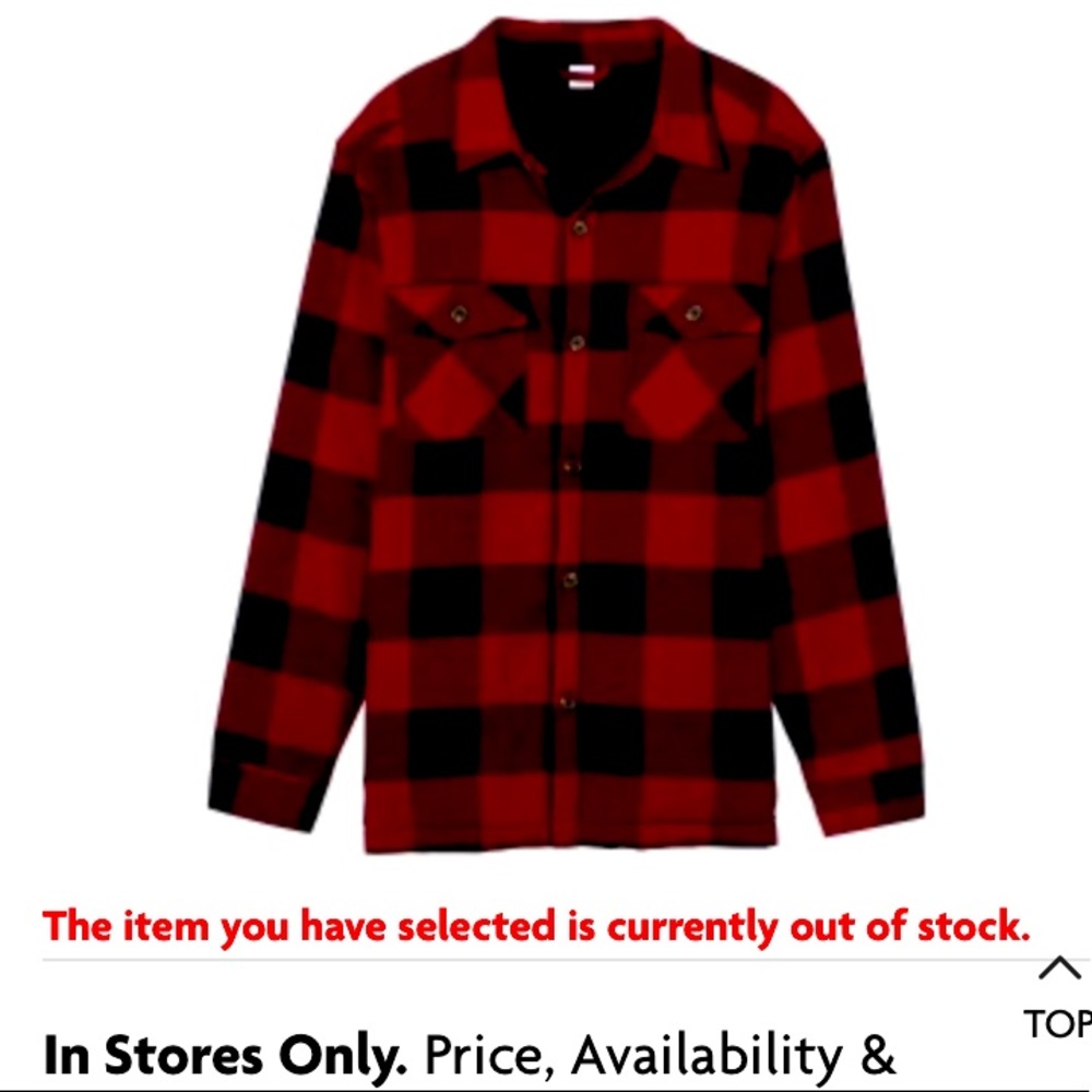 Burgundy Plaid Work Jacket